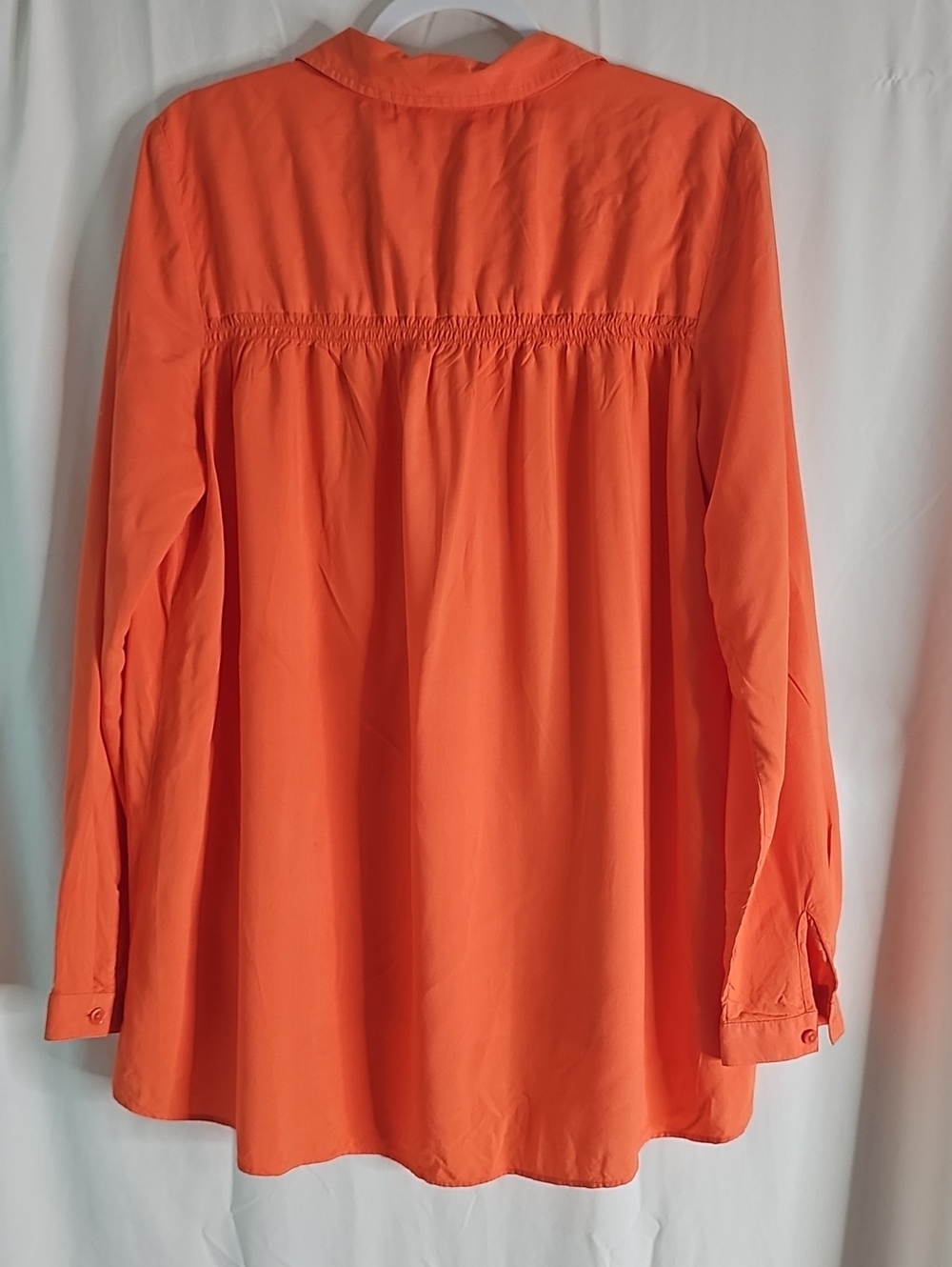 Wonderly Bright Orange V-Neck Long Sleeve Tunic - Picture 5 of 7